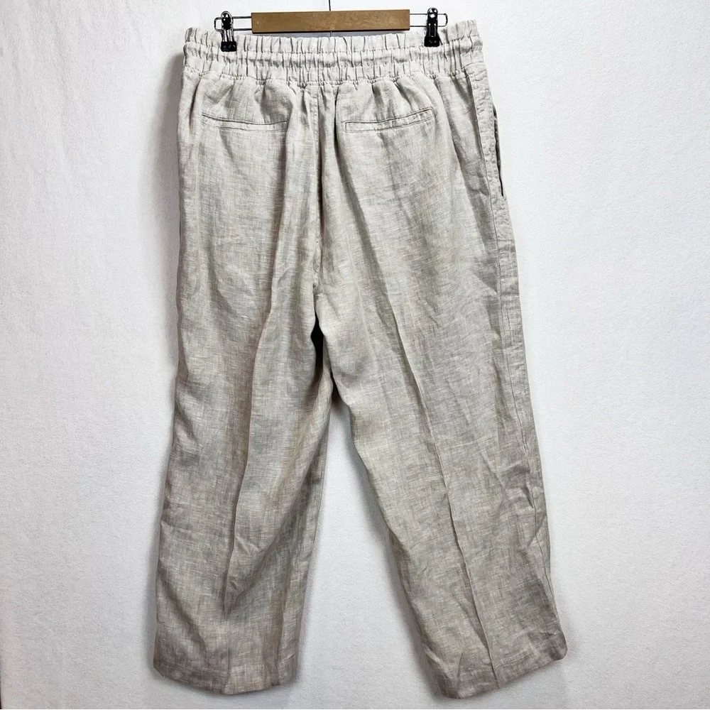 Quince 100% European Linen Wide Leg Pants in Flax Size XL